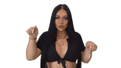 Look Pointing Down Sticker by Riches & Saint