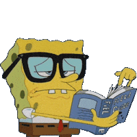 Bob Esponja Glasses Sticker