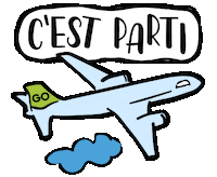 travel flying Sticker by GO Voyages