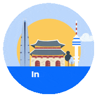 Seoul Sticker by BlueBasket
