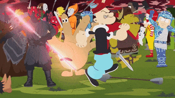 cartoon wars melee GIF by South Park 