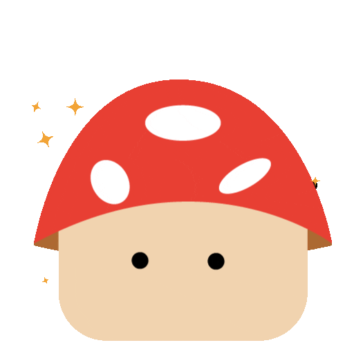 Mushroom Tp Sticker by Temasek Polytechnic