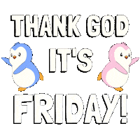Its Friday Sticker by Pudgy Penguins