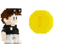 sundai pixel bonus voxel caelan Sticker