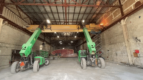 MHSCRANE giphyupload mhscrane overhead crane bridge crane GIF