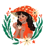 debbiemarentesduclaud animation red flowers sunshine Sticker