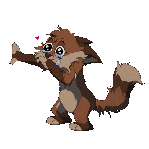 Samahi_art giphyupload fox crying hearts Sticker