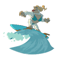 luckyapetravelclub travel nft monkey surf Sticker