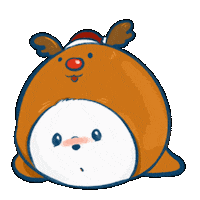 Red Panda Christmas Sticker