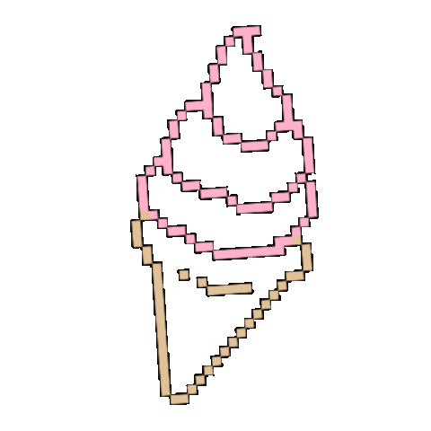 Pixel Summer Sticker