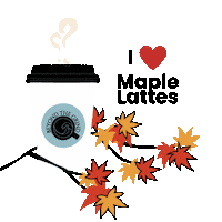 Maple Latte Sticker by Beyond the Grind