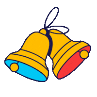 Ding Dong Christmas Sticker by Mat Voyce