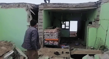 Man Weeps After His Home Was Destroyed in Fatal Earthquake