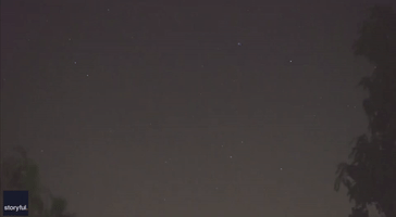 Meteor Shoots Across Puerto Rico Night Sky