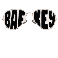 Bakeyshop sunglasses glasses sunnies key lime Sticker