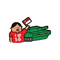National Day Army Sticker by The Singaporean Dream