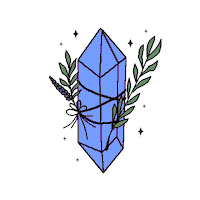Blue Crystal Love Sticker by Luna Amatores
