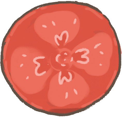 Tomato Sticker by jaime and jaimie