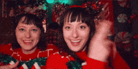 DinomiteTwins festive twins besties twinning GIF