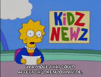 reporting lisa simpson GIF