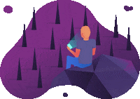 Webbio animation rock chill top Sticker