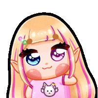 Chibi Anime Girl Sticker by helloangelgirl