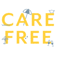 Carefree Sticker by Wink Laser Studio