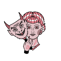 Mask Tattoo Sticker