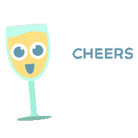 Happy White Wine Sticker
