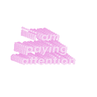 iampayingattention listening attention mental adhd Sticker