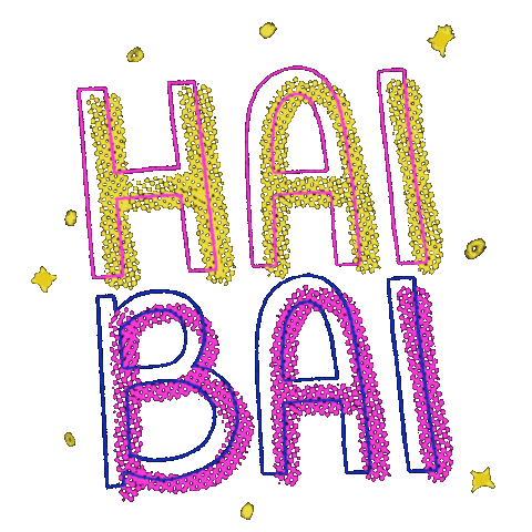 meetraffy giphyupload hi bye hai Sticker