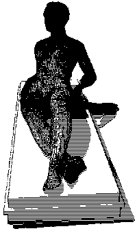 Appearing Black And White Sticker by badblueprints