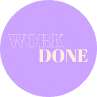 StudioBBB work done work work done with work finished work Sticker