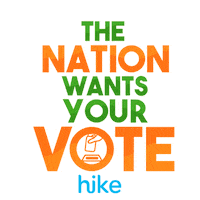 voting indian elections Sticker by Hike Messenger