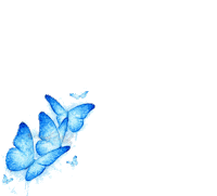 Blue Butterfly Sticker by Mo - Ash