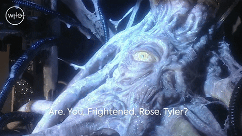 Scared Rose Tyler GIF by Doctor Who
