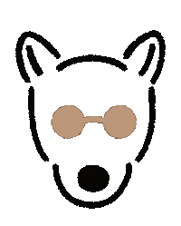 Hanahanaillust dog dogs 犬 いぬ Sticker