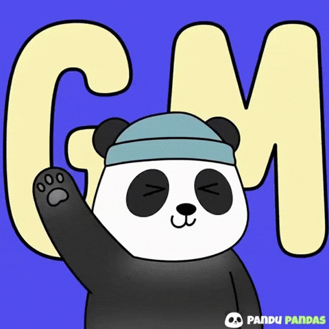 Good Morning Hello GIF by Pandu Pandas