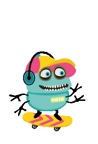 VCSfarma skater divertido piojo nosa Sticker