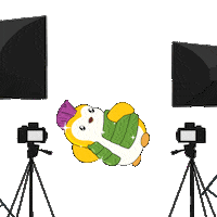 Flashing Lights Illustration Sticker by Pudgy Penguins