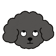 Poodle 翻白眼 Sticker