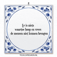 Hoop Spreuk GIF by Tegelspreuken.nl