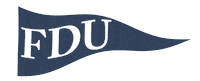 Flag Pennant Sticker by Fairleigh Dickinson University