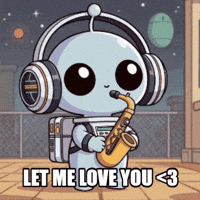 eueapho music alien chibi jazz GIF