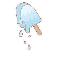 Melting Ice Cream Sticker by Lilac's World