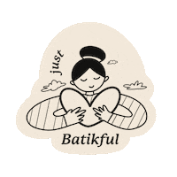 Just The Way You Are Love Sticker by YeoMama Batik