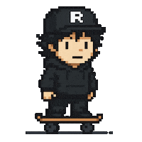 Rocket Skateboard Sticker