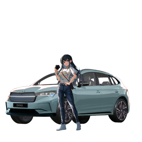 SkodaSingapore giphyupload ea skoda enyaq Sticker