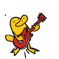 Utkonos_ru music guitar музыка утконос Sticker