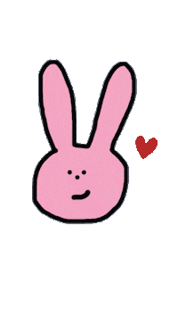 lifeissushi pink rabbit うさぎ lifeissushi Sticker